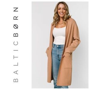 NWT Baltic Born NOLAN Camel Cardigan Size Small